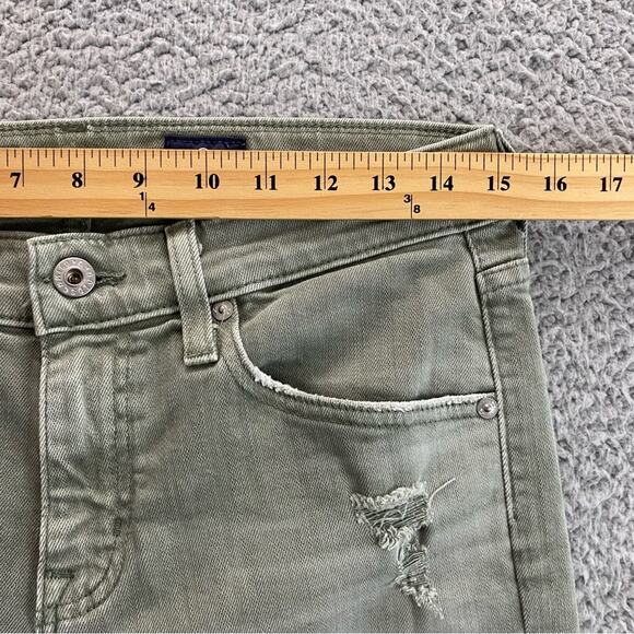 AG Adriano Goldschmied The Ex-Boyfriend Slim Slouchy Distressed Crop Jeans 26R - Picture 9 of 16